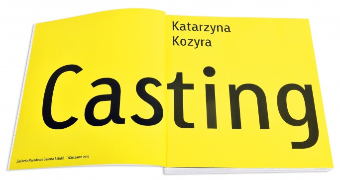 Grafika produktu: Katarzyna Kozyra. Casting