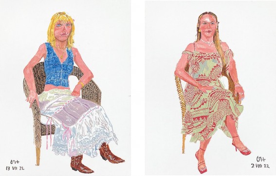 Grafika produktu: David Hockney: Normandy Portraits