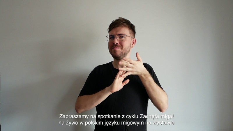 Zachęta miga!