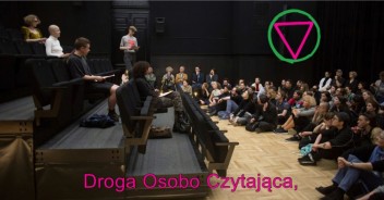 Grafika wydarzenia: Performans „Droga Osobo Czytająca”