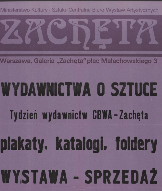 Wystawa wydawnictw o&nbsp;sztuce.                                                                                                                                                                                