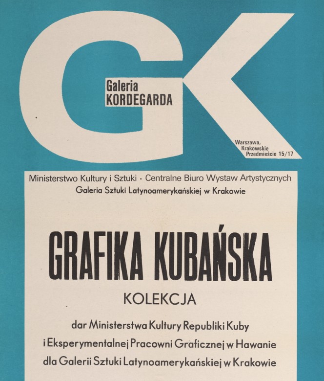 Grafika Kubańska - dar Ministerstwa Kultury Republiki Kuby i&nbsp;Eksperymentalnej Pracowni Graficznej w&nbsp;Hawanie dla Galerii Sztuki Latynoamerykanskiej w&nbsp;Krakowie 