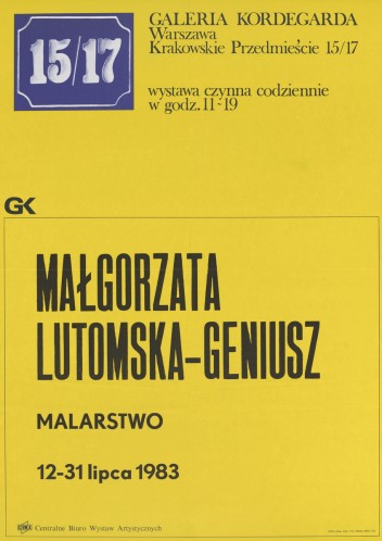 Grafika do wystawy Małgorzata Lutomska-Geniusz                                                                                                                                                                                                                      