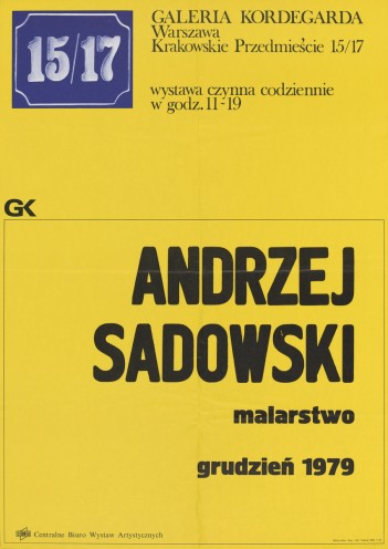 Grafika do wystawy Andrzej Sadowski                                                                                                                                                                                                                                   