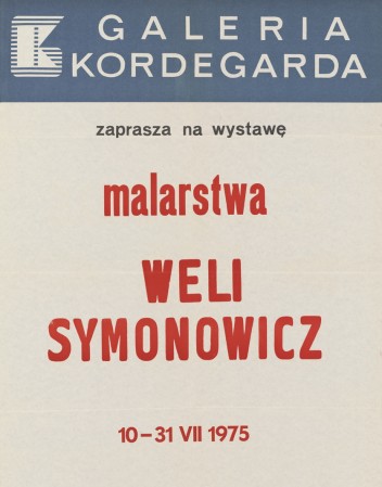 Grafika do wystawy Wela Symonowicz                                                                                                                                                                                                                                    