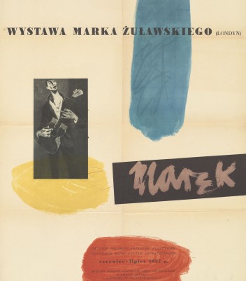 Grafika do wystawy Marek Żuławski, malarstwo                                                                                                                                                                                                          