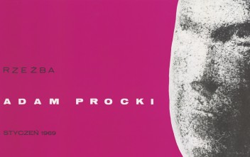 Grafika do wystawy Adam Procki, rzeźba