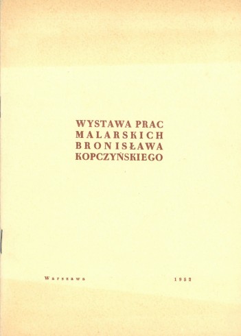 Grafika do wystawy Bronisław Kopczyński