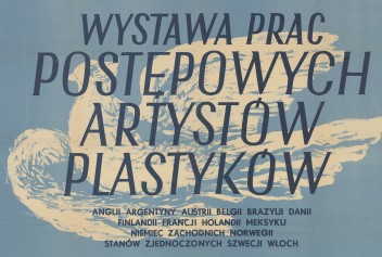 Grafika do wystawy Exhibition of works by progressive artists