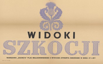 Grafika do wystawy Bronisław Kopczyński, widoki Szkocji