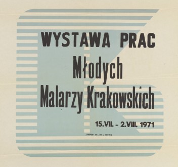 Grafika do wystawy Wystawa prac młodych malarzy krakowskich                                                                                                                                                                                                                       