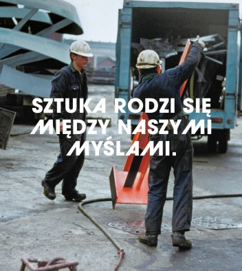 Grafika do wystawy The Joy of New Constructions. (Post)war Utopias of Marian Bogusz