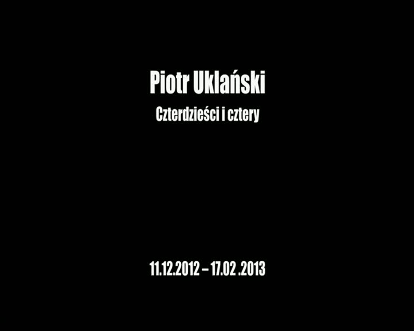 Grafika obiektu: Piotr Uklański