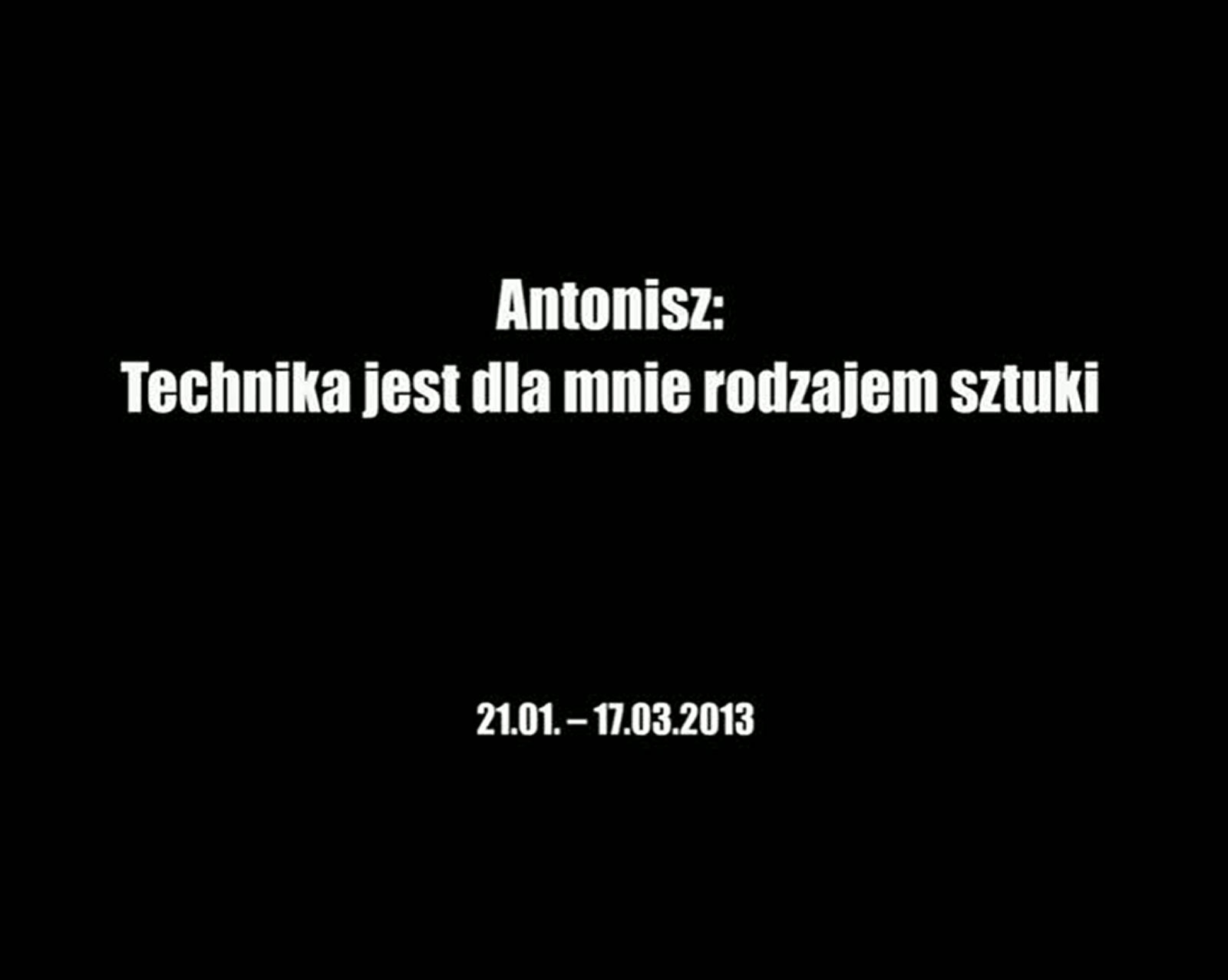 Grafika obiektu: Antonisz: Technika jest dla mnie rodzajem sztuki