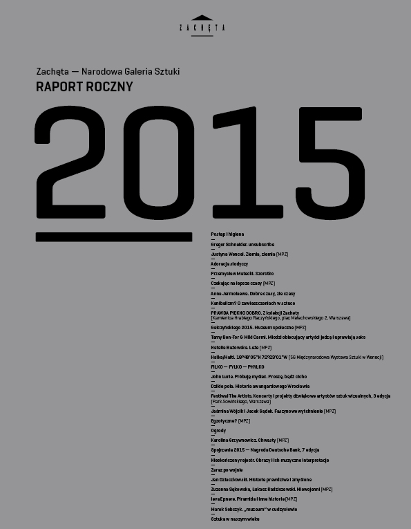 Grafika obiektu: Raport Roczny 2015 