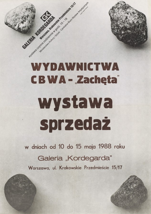 Grafika obiektu: Wystawa - sprzedaż wydawnictw CBWA-Zachęta         
