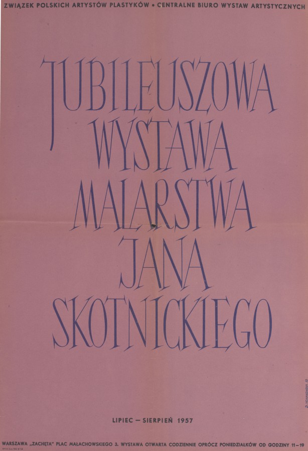 Grafika obiektu: Jan Skotnicki. Wystawa jubileuszowa, malarstwo, akwarele, grafika, rysunek