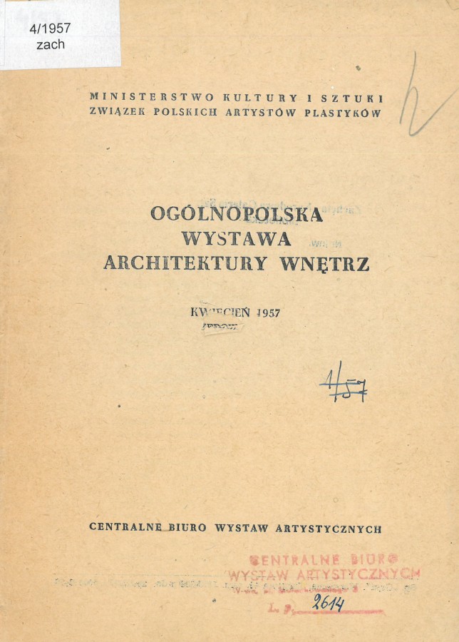 Grafika obiektu: Ogólnopolska wystawa architektury wnętrz