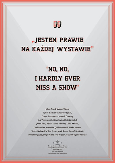 Grafika obiektu: No, No, I Hardly Ever Miss a Show