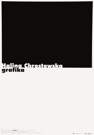 Grafika obiektu: Halina Chrostowska (1929-1990), grafika