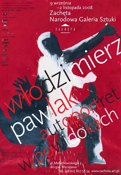 Grafika obiektu: Włodzimierz Pawlak. Self-portrait in afterimages