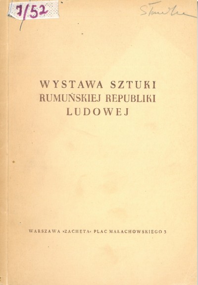 Grafika obiektu: Wystawa sztuki Rumuńskiej Republiki Ludowej