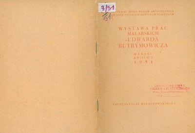 Grafika obiektu: Wystawa prac malarskich Edwarda Butrymowicza