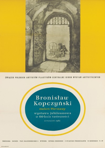 Grafika obiektu: Bronisław Kopczyński, malarz Warszawy. Wystawa jubileuszowa w 60-lecie twórczości