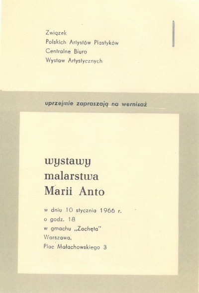 Grafika obiektu: Maria Anto. Malarstwo