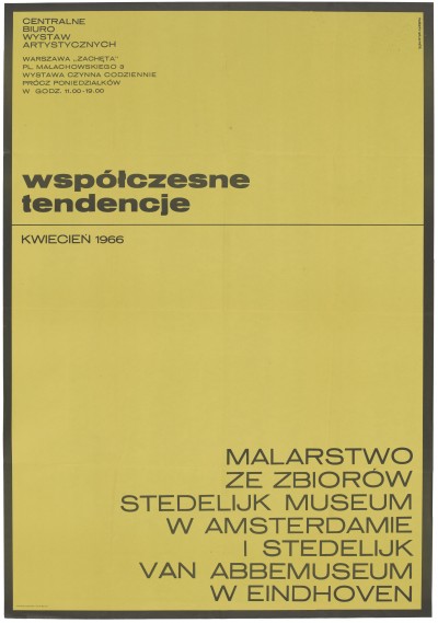 Grafika obiektu: Współczesne tendencje. Malarstwo ze zbiorów Stedelijk Museum w Amsterdamie i Stedelijk van Abbemuseum w Eindhoven