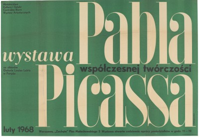 Grafika obiektu: Pablo Picasso, wystawa współczesnej twórczości ze zbiorów galerii Louise Leiris w Paryżu