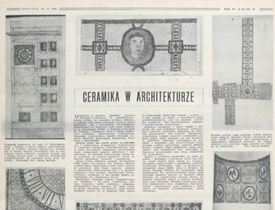 Grafika obiektu: Hanna Jasińska-Żuławska. Szczegół ceramiczny w architekturze       