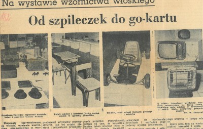 Grafika obiektu: Wystawa włoskiego wzornictwa przemysłowego         