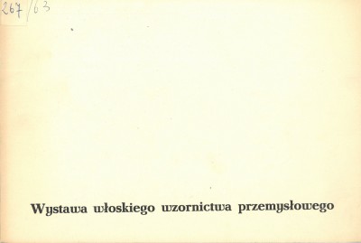 Grafika obiektu: Wystawa włoskiego wzornictwa przemysłowego       