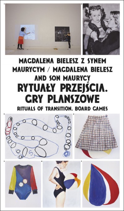 Grafika obiektu: Magdalena Bielesz z synem Maurycym. Rytuały przejścia. Gry planszowe