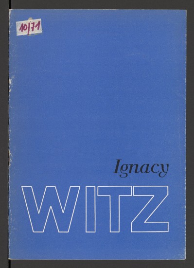 Niebieska okładka. U dołu czarnymi literami imię, pod spodem nazwisko znacznie większymi literami: białymi drukowanymi, konturowymi. Wewnątrz biogram, tekst, czarno-białe ilustracje odrealnionych postaci. Na końcu spis prac: malarstwa olejnego i gwaszy. 