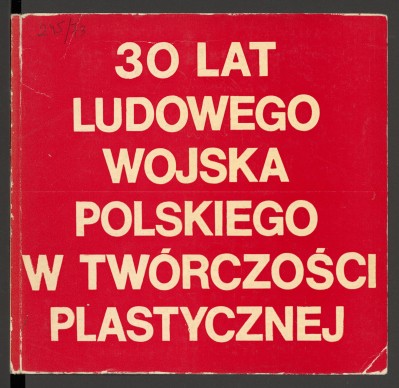 Na okładce, na czerwonym tle, tytuł białymi literami. Wewnątrz teksty, spisy artystów i prac, dalej ilustracje w podziale na działy: malarstwo i tkanina, rzeźba i medale, grafika i rysunek. Każdy dział rozpoczyna się czerwoną stronicą. Na tylnej okładce ty