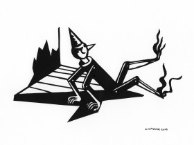 Zdjęcie pracy Andrzej Krauze, cut-out from the "Pinocchio" series, 2019