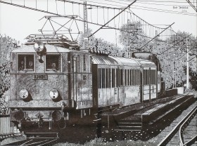 Zdjęcie pracy Piotr Drożdżak, "Trains", 2014, ballpen